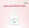  Dung dịch vệ sinh phụ nữ dạng cream - xà phòng Intimate care COTTON 