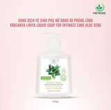 Dung dịch vệ sinh phụ nữ dạng xà phòng lỏng Intimate care ALOE VERA 