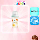 Bình sữa Moyuum PPSU Mov.aa mẫu họa tiết màu xanh 250ml Kèm núm