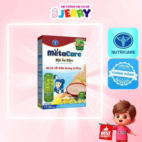 Bột ăn dặm Metacare Gà Cà Rốt Nấm Hương & Olive (7 -24 tháng)