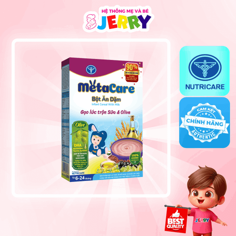 Bột ăn dặm Metacare Gạo lức sữa & Olive (6 - 24 tháng)