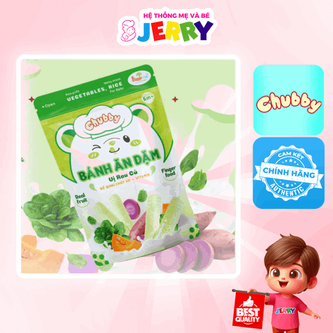Bánh ăn dặm Chubby vị Rau Củ 25g (Từ 6 tháng)