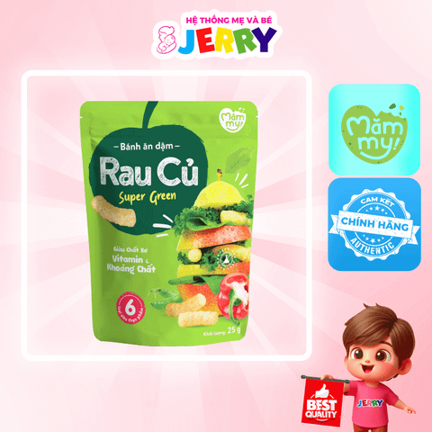 Bánh ăn dặm Mămmy vị Rau Củ 25g (Từ 6 tháng)