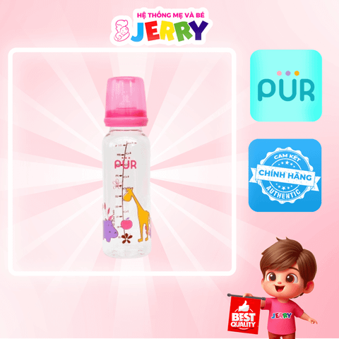 Bình sữa cổ thường Pur Feeding 1903 250ml size M (3 - 6M)