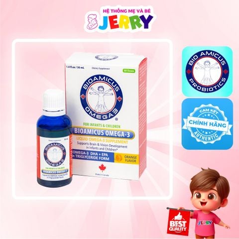 BioAmicus DHA Omega 3 phát triển trí não & thị lực lọ 30ml (0M+)