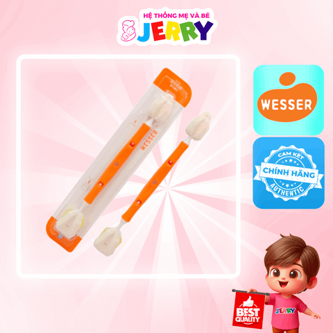 Cây cọ rửa/Súc bình sữa Wesser 2 đầu