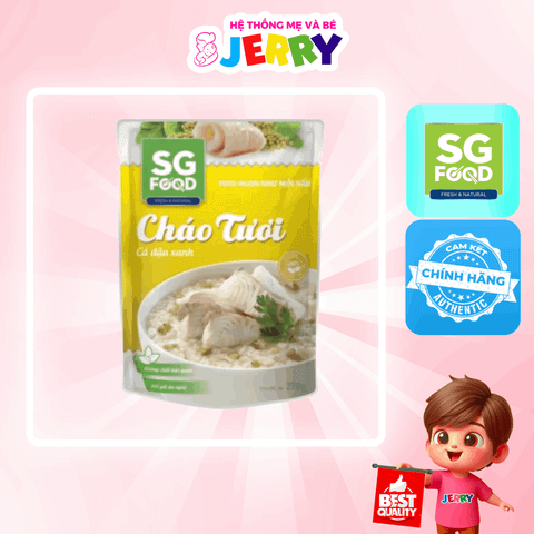Cháo tươi Sài Gòn Food vị Cá Đậu Xanh 270g (Từ 12 tháng)