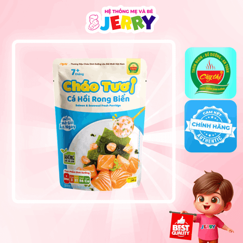 Cháo tươi Cây Thị vị Cá Hồi Rong Biển 260g (Từ 7 tháng)