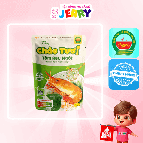 Cháo tươi Cây Thị vị Tôm Rau Ngót 260g (Từ 7 tháng)