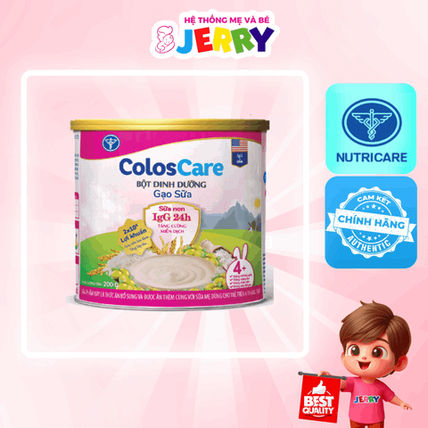 Bột ăn dặm Coloscare Gạo Sữa IGG 300 (Trên 6 tháng)