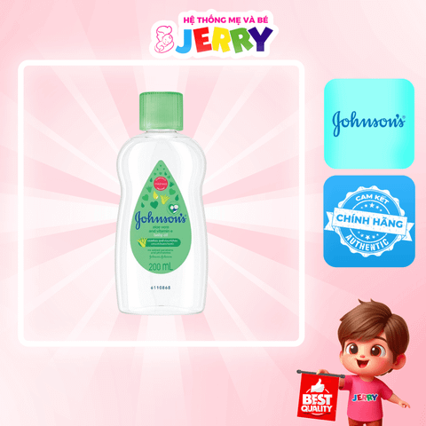 Dầu massage Johnson's Aloe Vera & Vitamin E 200ml