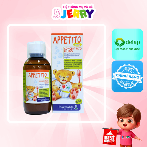 Fitobimbi Appetito giúp trẻ ăn ngon hấp thu tốt chai 200ml (6M+)