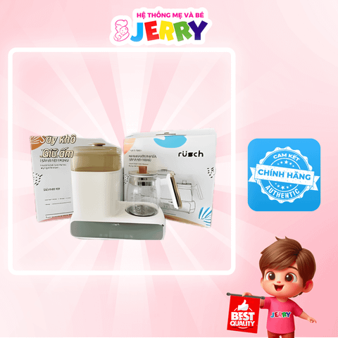 Máy đa năng điện tử Rusch 1200W (Tiệt trùng/Sấy khô/Hâm sữa/Hầm cháo chậm/Đun & Hâm nước)