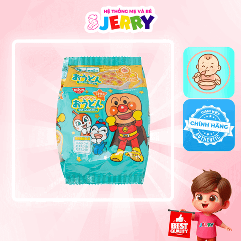 Mì ăn dặm Nissin Anpanman màu xanh vị Hải Sản 90g