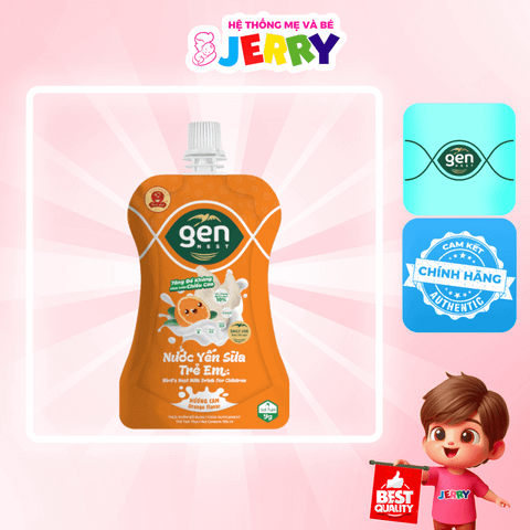 Nước yến sữa trẻ em GENNEST hương Cam túi 105ml (1Y+)