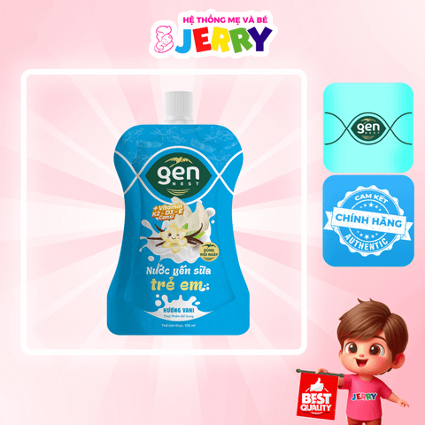 Nước yến sữa trẻ em GENNEST hương Vani túi 105ml (1Y+)