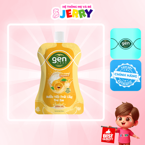 Nước yến trẻ em GENNEST hương Cam túi 105ml (1Y+)