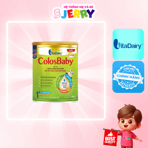Sữa bột ColosBaby Gold New 1+ 400g (Vị Thanh Nhạt)