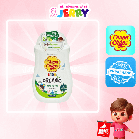 Sữa tắm gội em bé ChupaChups Organic 250ml