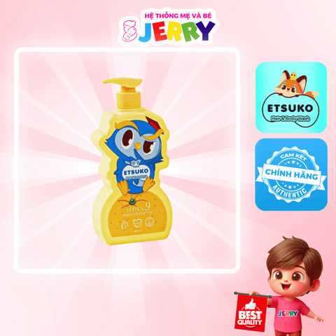 Sữa tắm gội Etsuko hương quýt 400ml