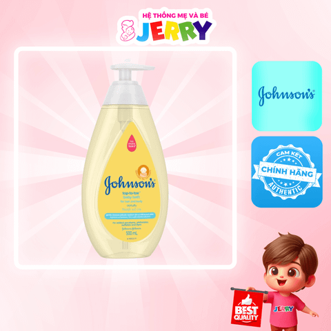 Sữa tắm gội toàn thân Johnson's Baby chai 500ml