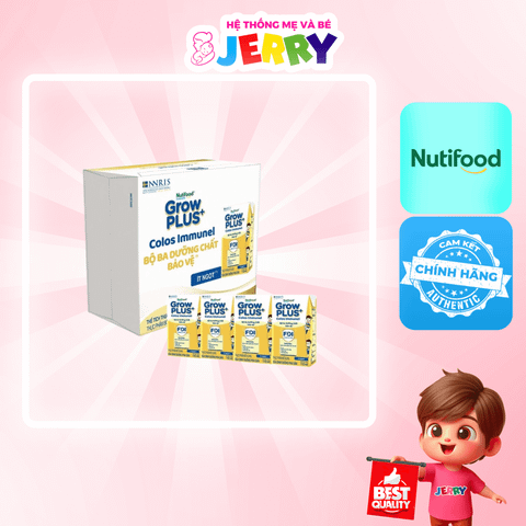[Thùng 24 hộp] Sữa bột pha sẵn Nutifood GrowPlus+ Colos Immunel 110ml