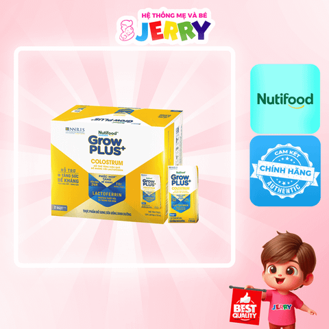 [Thùng 24 hộp] Sữa bột pha sẵn Nutifood GrowPlus+ Colostrum Lactoferrin 110ml