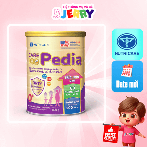 Sữa bột Care 100 Pedia 0+ 800g (0 - 12 tháng)