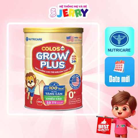 Sữa bột Colos 24h Grow Plus 0 + 800g