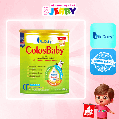 Sữa bột ColosBaby Gold New 0+ 400g (Vị Thanh Nhạt)