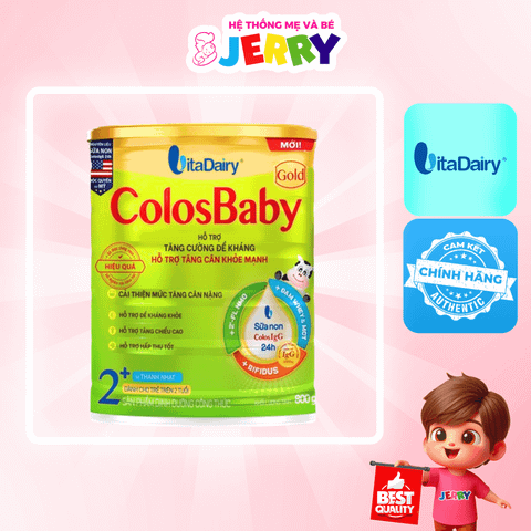 Sữa bột ColosBaby Gold New 2+ 800g (Vị Thanh Nhạt)