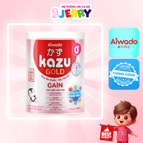 Sữa bột Kazu Gold Gain 0+ 810g