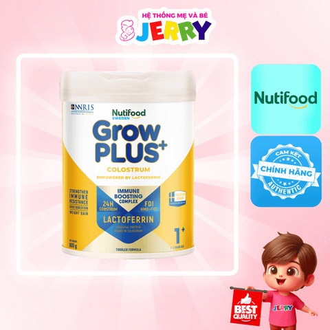 Sữa bột Nutifood GrowPLUS+ Colostrum Lactoferrin 1+ 800g