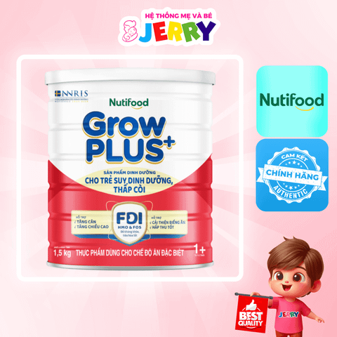 Sữa bột Nutifood GrowPlus+ Đỏ 1+ 1.5kg (1 - 2 tuổi)
