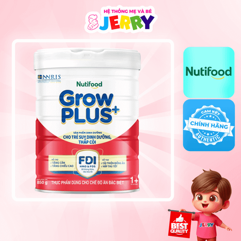 Sữa bột Nutifood GrowPlus+ Đỏ 1+ 850g (1 - 2 tuổi)