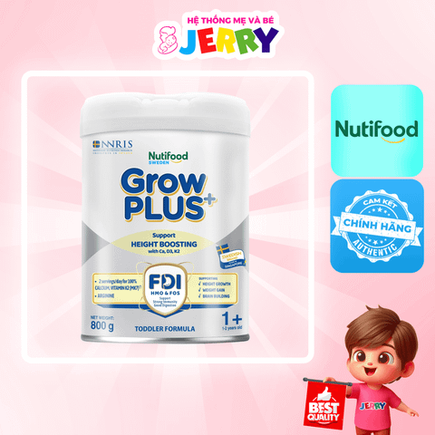 Sữa bột Nutifood GrowPlus+ Height Boosting Bạc 1+ 800g