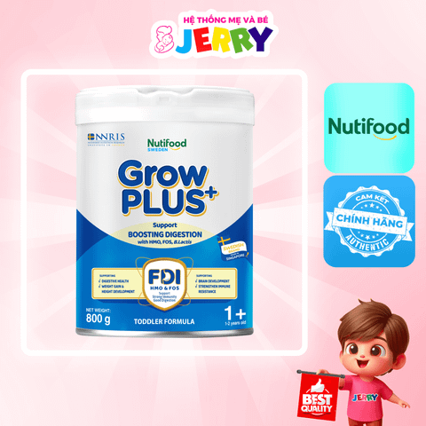Sữa bột Nutifood GrowPlus+ Xanh 1+ 900g (Từ 1- 2 tuổi)