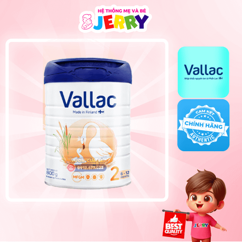 Sữa bột Vallac Phần Lan số 2 800g (6 - 12 tháng)