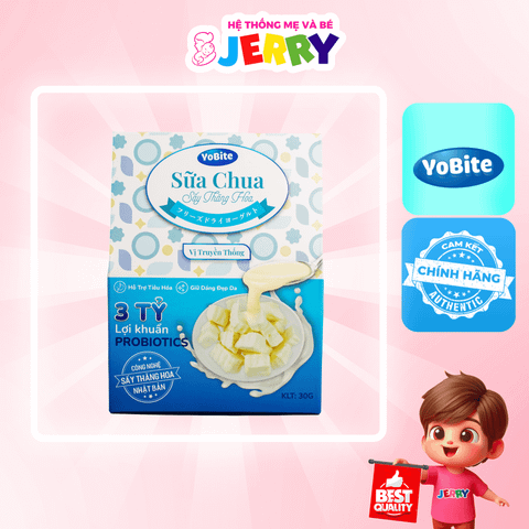 Sữa chua sấy thăng hoa YoBite vị Truyền Thống 30g (Từ 18 tháng)