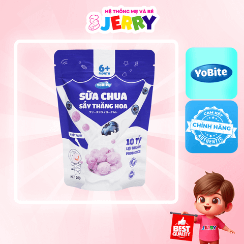 Sữa chua sấy thăng hoa YoBite vị Việt Quất 20g (Từ 6 tháng)