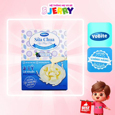 Sữa chua sấy thăng hoa YoBite vị Việt Quất 30g (Từ 18 tháng)