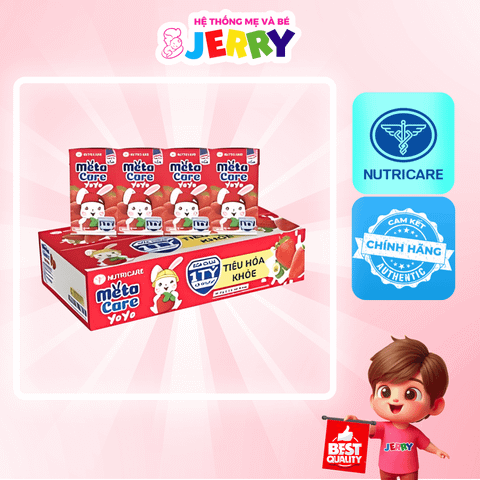 [Thùng 48 hộp] Sữa chua uống MetaCare YoYo hương Dâu 110ml