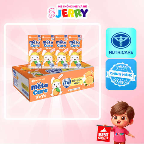 [Thùng 48 hộp] Sữa chua uống MetaCare YoYo hương Cam 180ml