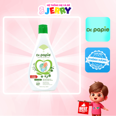 Bọt tắm gội thảo dược Dr.Papie 500ml (Trẻ từ 6 tháng)