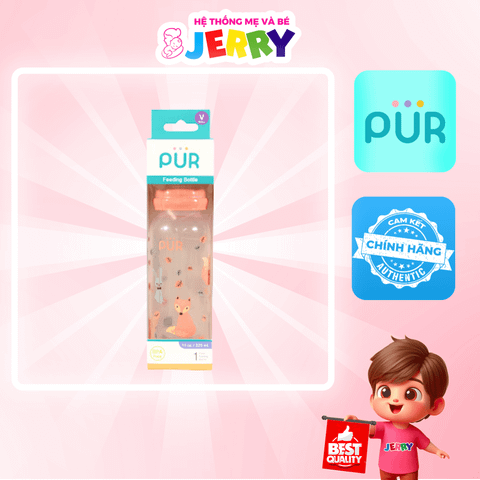Bình sữa thay đổi dòng chảy Pur Classy Variable Nipple 9017 325ml size M (3M+)