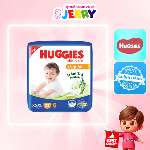 Tã bỉm quần Huggies XXXL 22 miếng (Trên 17kg)