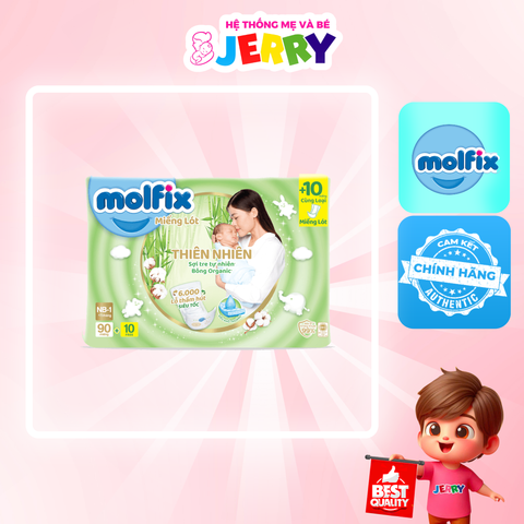 Miếng lót tã bỉm Molfix size NB1 90 miếng (Dưới 1 tháng)