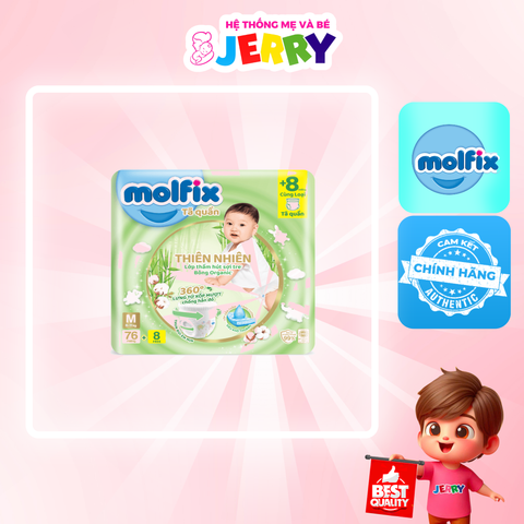 Tã bỉm quần Molfix size M 76 miếng (6 - 11kg)
