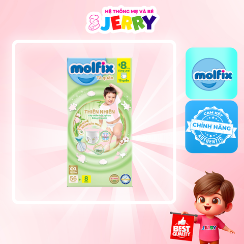 Tã bỉm quần Molfix size XXL 56 miếng (15 - 25kg)