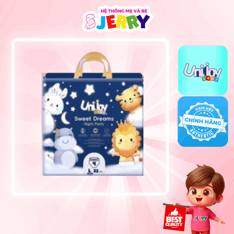Tã bỉm quần Unijoy Sweet Dreams size L 32 miếng (9 - 14kg)